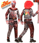 Evil Clown Fast Costume  Jacket, Pants, Gloves, Mask 