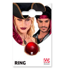 Gold Ring With Red Gem