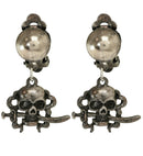 Pair Of Pirate Skull Earrings