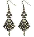 Pair Of Pirate Skull & Cross Bones Earrings