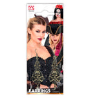 Pair Of Pirate Skull & Cross Bones Earrings