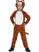 Tiger Costume Kids Hooded Jumpsuit with Tail 1