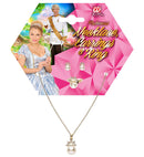 Gold Strass Crown Pearl Necklace, Earrings & Ring