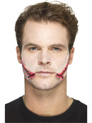 Latex Stitched Smile Prosthetic Adult Flesh Coloured Horror Accessory 4