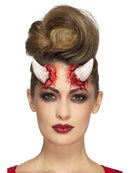 Latex Devil Horn Prosthetics with Adhesive Adult SFX Make Up Accessory 1