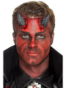 Latex Devil Horn Prosthetics Black with Adhesive Adult Foam FSX Accessory 1