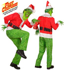 Christmas Monster Fast Costume  Jacket, Pants, Hat, Gloves, Beard, Eyebrows 