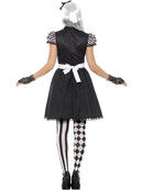 Gothic Alice Costume Adult Black Dress White Apron and Matching Headband 3