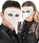 Paintable White Venetian Mask Plastic