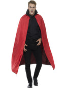 Reversible Vampire Cape Black Red 127cm Adult Costume Accessory 4