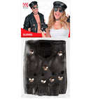 Studded Fingerless Gloves Leather Look
