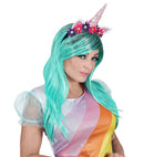 Fantasy Unicorn Wig & Headband In Box