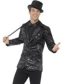 Sequin Jacket Mens Adult Black 1