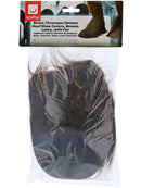 Beast Krampus Demon Hoof Shoe Covers Adult Brown Latex with Fur 2