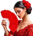 Feather Fan Red
