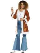 Retro Afghan Coat Brown with Fur Trim for Ladies Costumes 1