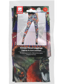 Creepy Clown Adult Multi Coloured Leggings Halloween Costume Accessory 2