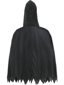Skeleton Kit Unisex Adult Black Hooded Poncho and Fingerless Gloves 4