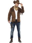 Sheriff Costume Brown Mens Cowboy Lawman Outfit Wild West 1