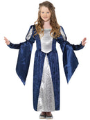 Medieval Maid Girl Costume Blue Marion Princess 1