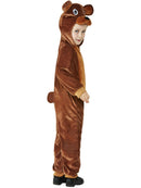 Toddler Bear Costume Brown Hooded Jumpsuit 2