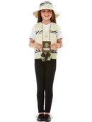 Explorer Kit Costume Kids Beige Waistcoat Hat Binoculars Passport and Badges 5