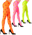 Neon Flowers Pantyhose 40 Den - 3 Colors Ass.