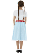 Country Girl Costume Child Blue White Dress and Headband 3
