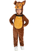 Toddler Dog Costume Brown with Hooded Jumpsuit 4