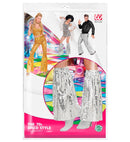 The 70S Disco Style  Silver Sequin Leg Warmers 