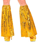 The 70S Disco Style  Gold Sequin Leg Warmers 