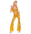 The 70S Disco Style  Gold Sequin Leg Warmers 
