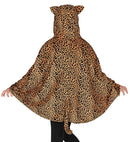 Leopard  Hooded Poncho 