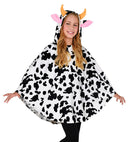 Cow  Hooded Poncho 