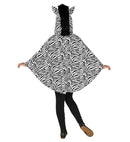 Zebra  Hooded Poncho 