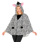 Zebra  Hooded Poncho 