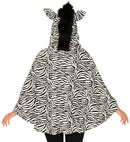 Zebra  Hooded Poncho 