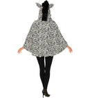 Zebra  Hooded Poncho 