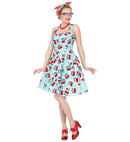 The 50S Fashion  Dress With Petticoat 