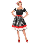 The 50S Fashion  Dress With Petticoat, Belt 