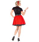 50S Girl  Dress With Petticoat, Belt, Neckscarf 