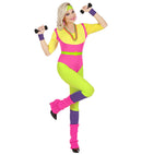 80S Aerobics Instructor  Jumpsuit, Belt, Sweatband, Wristbands 