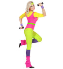 80S Aerobics Instructor  Jumpsuit, Belt, Sweatband, Wristbands 