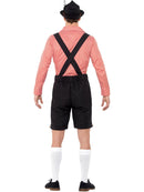 Oktoberfest Costume Red Checked Shirt Brown Leaderhosen 3