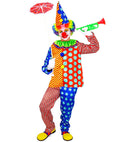 Clown  Coat With Ruff, Pants, Hat 