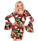 The 70S Groovy Style - Vintage Waves  Dress 