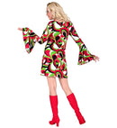 The 70S Groovy Style - Vintage Waves  Dress 