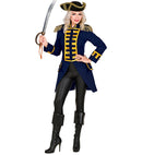 Blue Parade Coat For Woman