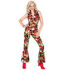 The 70S Groovy Style - Vintage Waves  Jumpsuit 