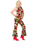 The 70S Groovy Style - Vintage Waves  Jumpsuit 